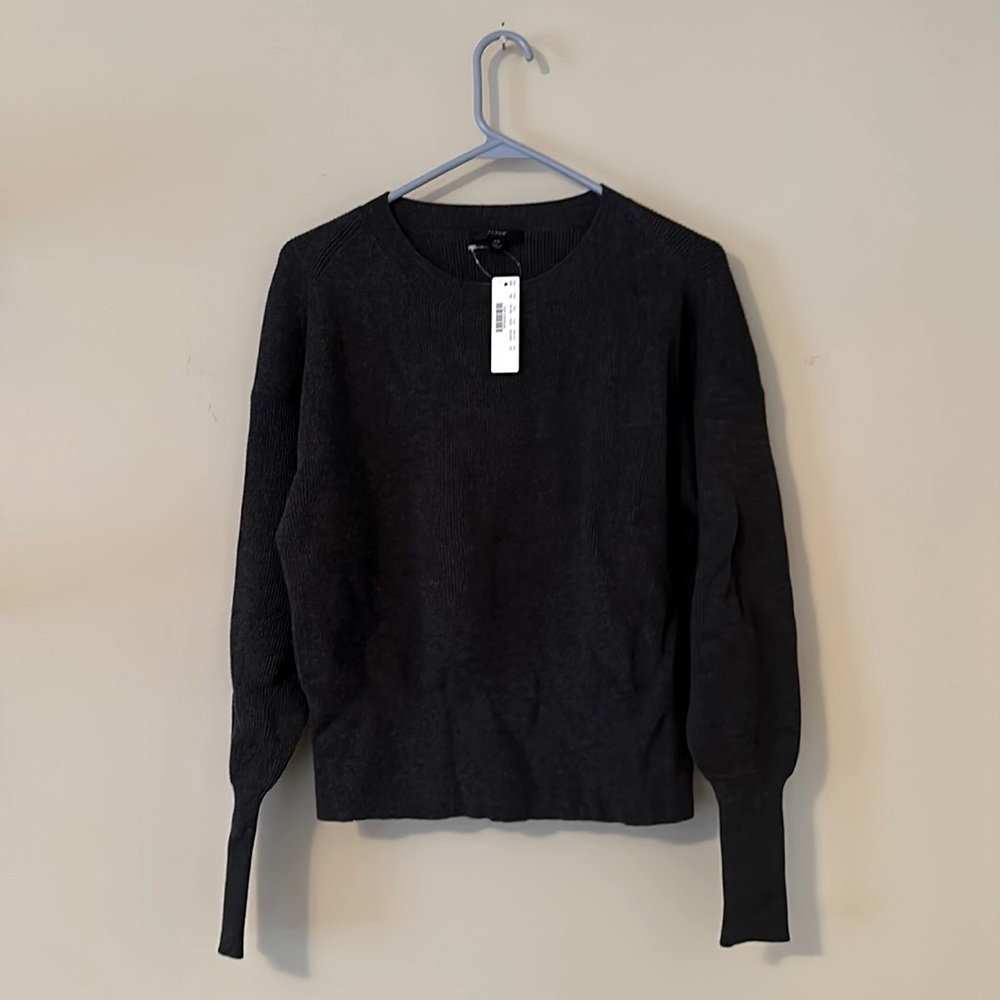 NWT XS J. Crew dark grey sweater